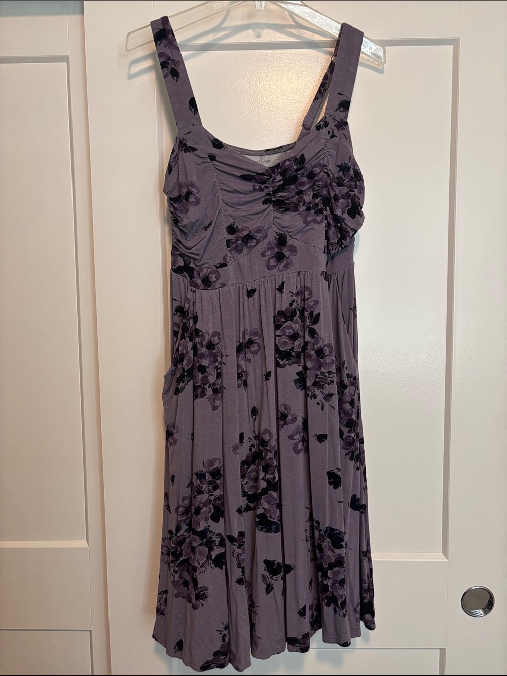 torrid Floral Midi Dress with pockets & adjustable straps size 1